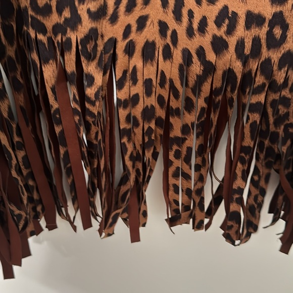 NWT ODDY cheetah fringe button up jacket - Picture 10 of 12